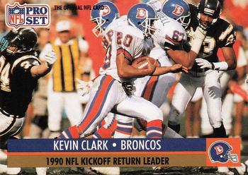 Kevin Clark Denver Broncos 1991 Pro set NFL #17